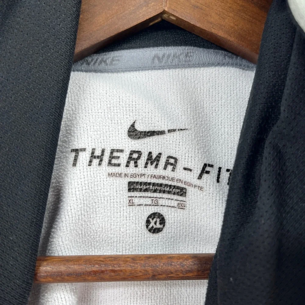 Nike Hoodie Mens XL Gray Therma-FIT Pullover Sweatshirt Athletic Sportswear